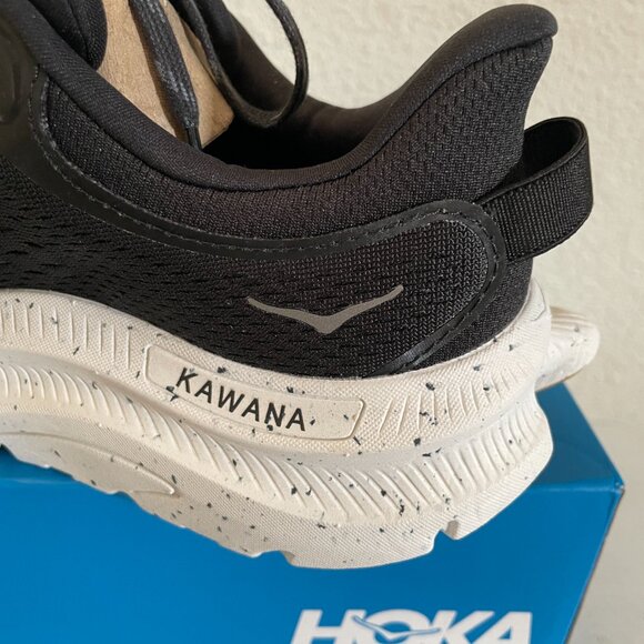 NEW IN BOX Hoka Mens Kawana 2 Running Shoes Sneakers 7 D Black Trainers - Picture 7 of 11